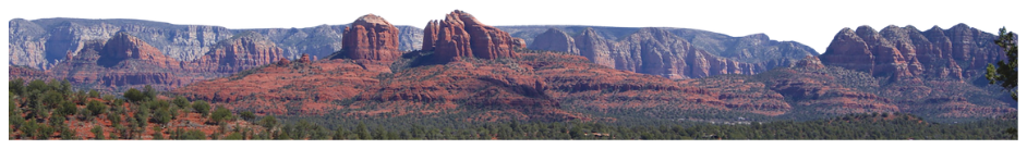 Sedona ridge in daylight